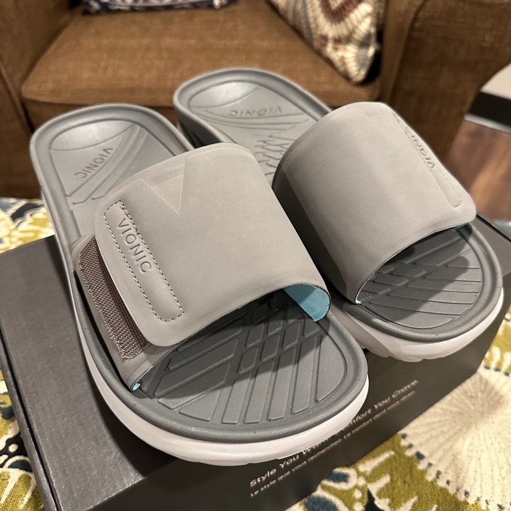 Vionic Adjustable Recovery Slide Sandals